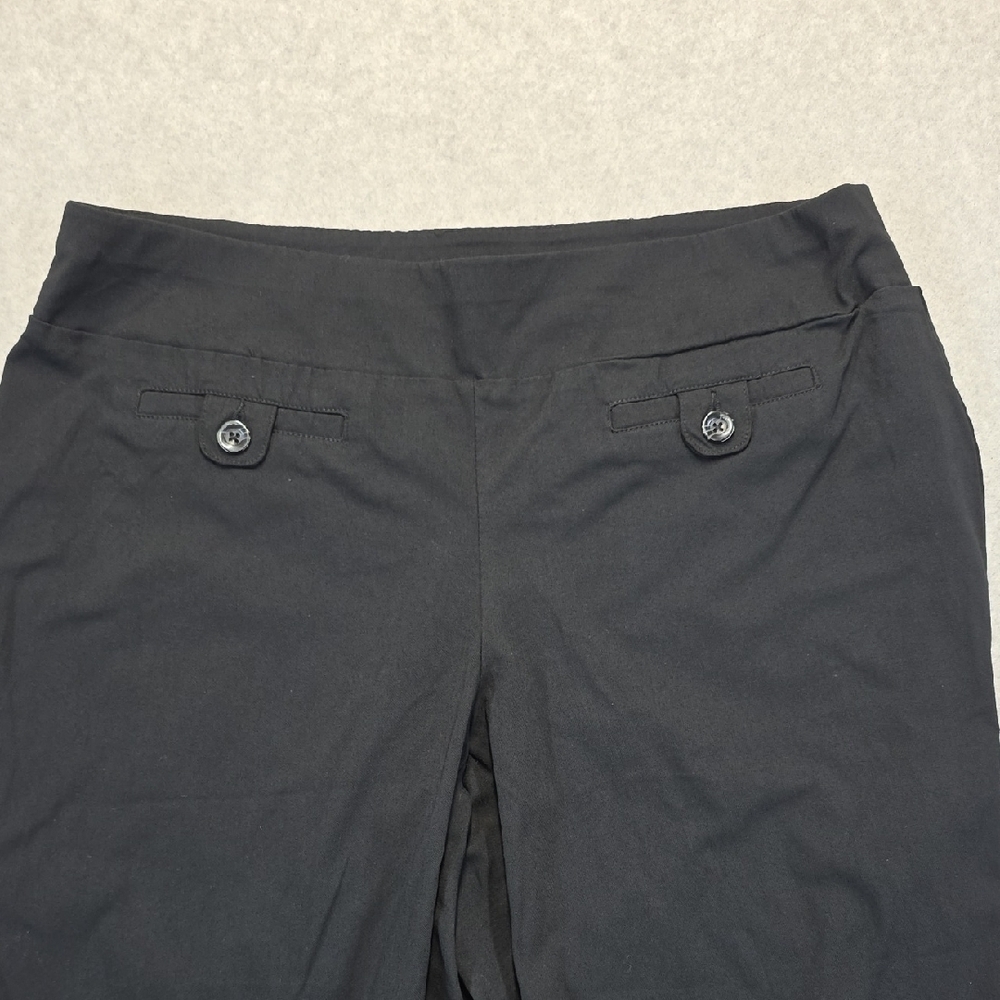 Style & Co Black Stretch Dress Pants Women’s XL Short Work Slacks - Picture 3 of 10